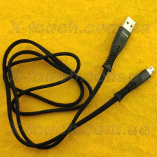 USB – Micro USB 3 ампера, 1м нейлоновый кабель Micro USB , черный ZJ-MIC V58B