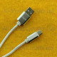 Type-C — USB нейлоновий кабель 1.9A, білий 2 метри