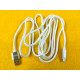 Type-C — USB нейлоновий кабель 1.9A, білий 2 метри