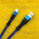 Type-C 4.5 A Нейлоновый кабель USB - Type-C 1м, синий ZJ-TypeC V62S