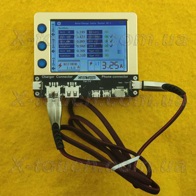 Нейлоновий кабель USB Type-C 1м, червоний