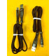 Type-C 4.5 A Нейлоновый кабель USB - Type-C 1м, черній ZJ-TypeC V62B