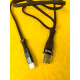 Type-C 4.5 A Нейлоновый кабель USB - Type-C 1м, черній ZJ-TypeC V62B