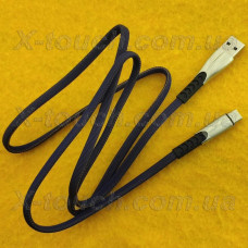 Нейлоновий кабель USB Type-C 1м, синій