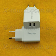 Зарядное устройство 2.8 A / 5V / 2 USB (блок / адаптер питания USB / зарядник / СЗУ / зарядка / Power Adapter)