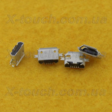 Роз'єм micro-B USB 5pin без бортика, подовжені контакти.