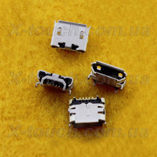 Роз'єм зарядки micro-B USB 5pin з бортиком