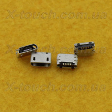 Роз'єм micro-B USB 5pin без бортика