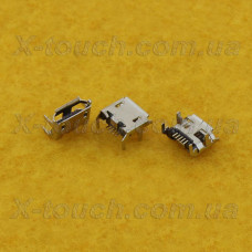 Роз'єм micro-B USB 5pin з бортиком