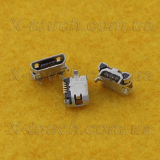 Роз'єм micro-B USB 5pin без бортика