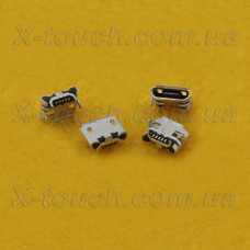 Роз'єм micro-USB B BF 5pin з бортиком