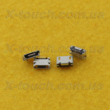 Роз'єм micro-B USB 5pin з бортиком