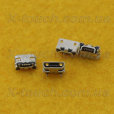 Роз'єм micro-USB B BF 5pin без бортика