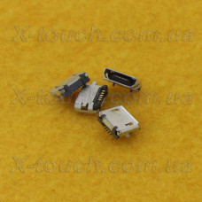 Роз'єм micro-USB B BF 5pin без бортика