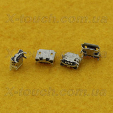 Роз'єм micro-B USB 5pin з бортиком